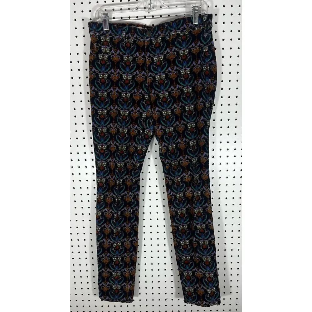 Pilcro & the letterpress printed corduroy pants size 29